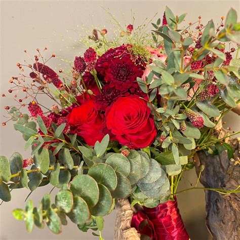 Neda Decorations Ανθοδέσμη Γάμου Sanguisorba Talinum Τριαντάφυλλα