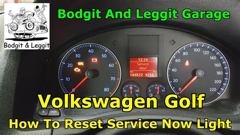 Volkswagen Golf How To Reset The Service Light Bodgit And Leggit Garage