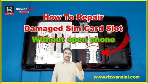 How To Repair Damaged Sim Card Slot Youtube