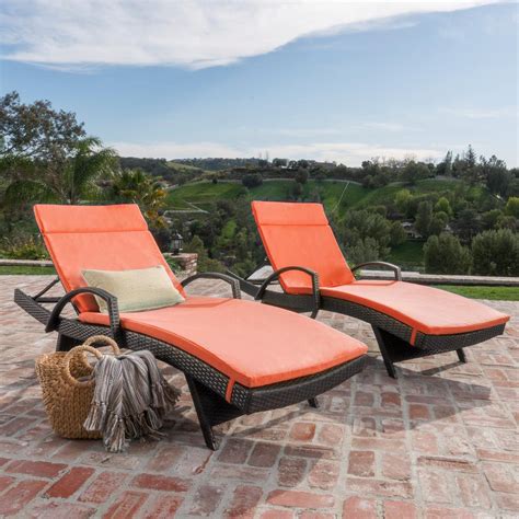 Did you scroll all this way to get facts about orange lounge chairs? Noble House Miller Multi-Brown 2-Piece Wicker Outdoor ...