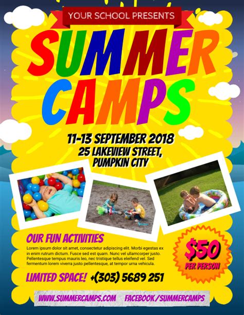 Copy Of Summer Camps Flyer Postermywall