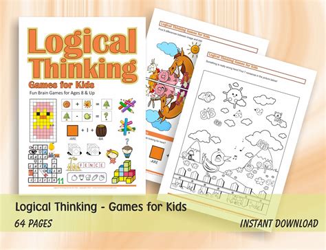 Logical Thinking Games For Kids Brain Teasers For Children Ages 8 64