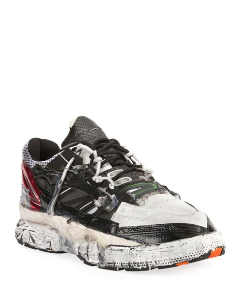 Shop the maison margiela mens shoes & accessories collection online at la's ron herman boutique plus worldwide shipping available. Maison Margiela Men's Colorblock Fusion Leather Trainer ...