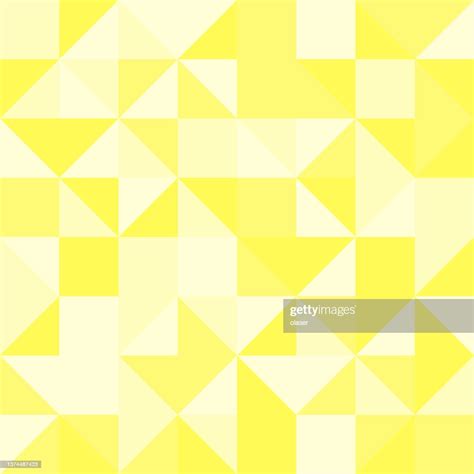 Bright Yellow Triangles In Full Frame 8x8 Square Grid Pattern High Res