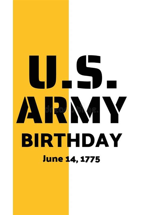 Us Army Birthdays Holiday Concept Template For Background Banner