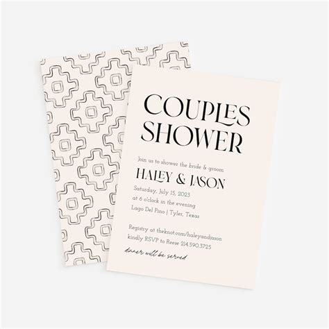 minimalist couples shower invitation modern shower invitation instant download engagement