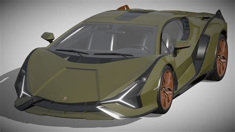 Lamborghini Sian Buy Royalty Free 3d Model By Zifir3d Bc1ce72