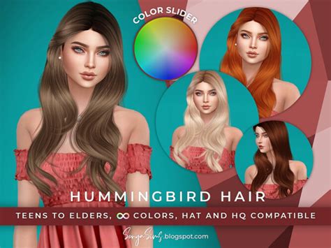 Hummingbird Hair Color Slider By Sonyasimscc At Tsr Sims 4 Updates