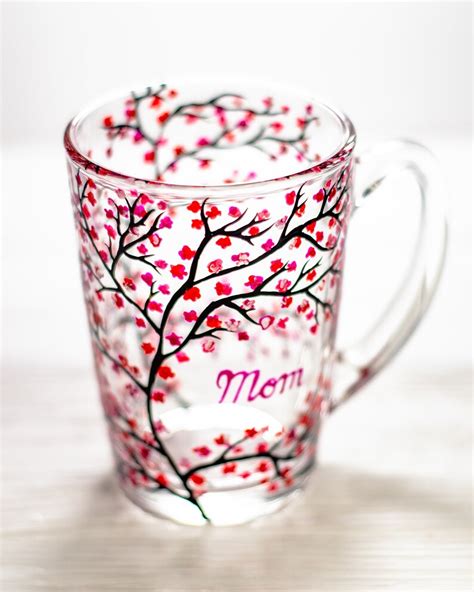 Personalized Mom T Cherry Blossom Mama Mug Christmas T Etsy