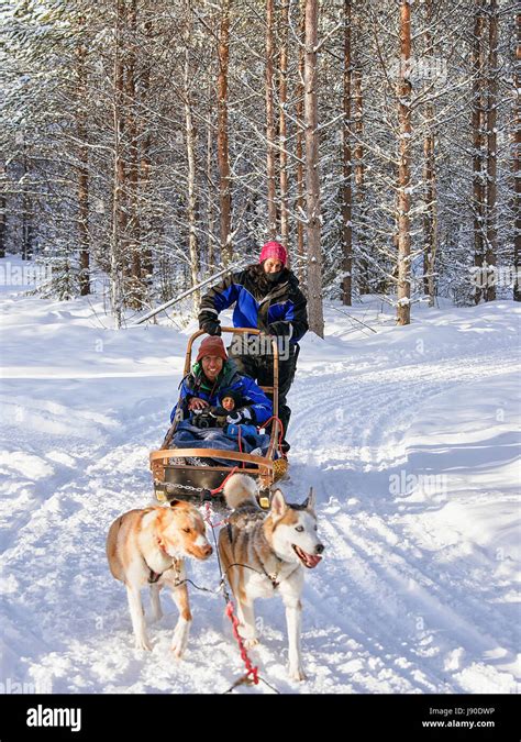 Husky Lapland Ride Child Hi Res Stock Photography And Images Alamy