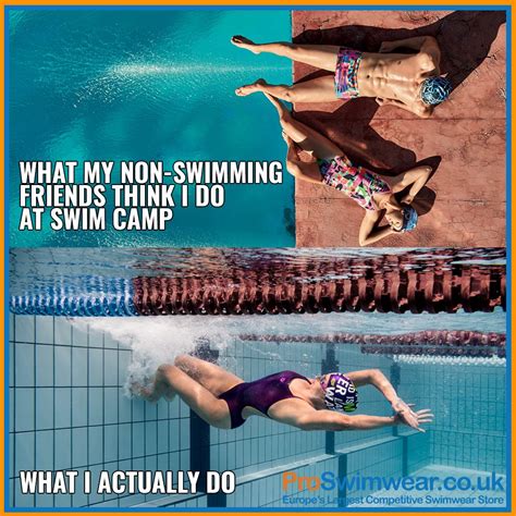 What We All Wish We Did At Swim Camp Swimmerproblems Swim Camp Swimming Sport Swimmer Memes