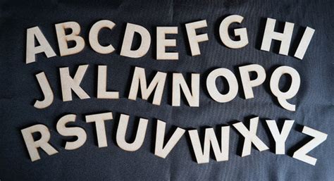 Laser Cut Letters 6mm Thick MDF Various Sizes Wood Chunky Etsy