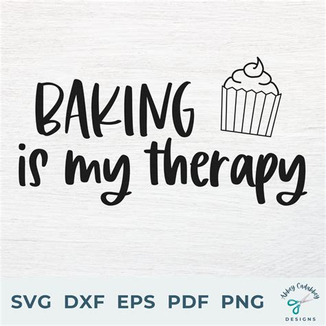 Baking Is My Therapy Svg Baking Svg Baking Saying Svg Etsy Svg
