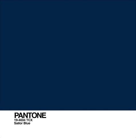 Sailor Blue Pantone Blue Pantone Palette Pantone