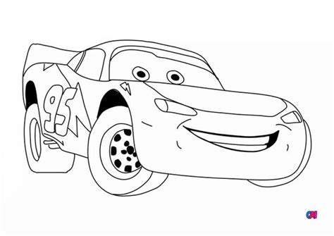 Coloriage Cars à imprimer  Flash McQueen