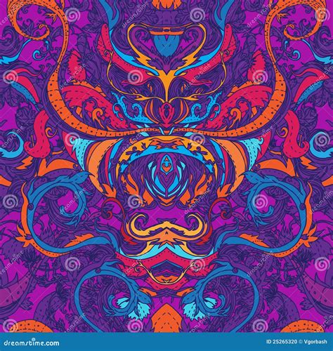 floral paisley seamless pattern stock illustration illustration of east cover 25265320