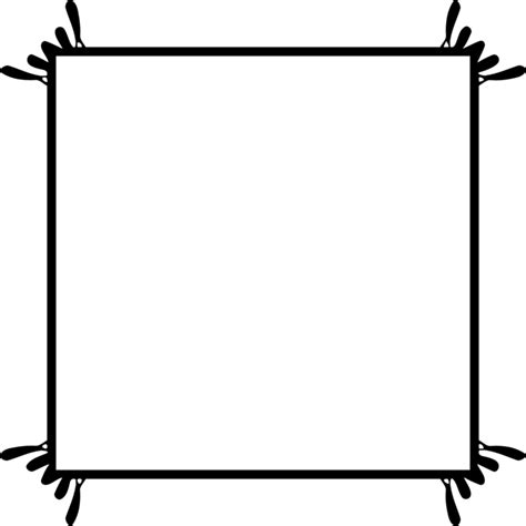 White Square Frame Transparent Clipart Free Download Png Download