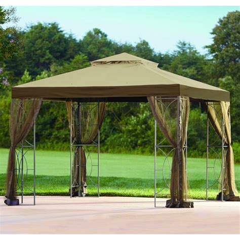 When storing, do not repack your gazebo until completely dry. Sunjoy Replacement Canopy for 10' W x 10' D Callaway ...