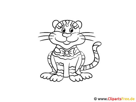 Tiger Ausmalbild zum Ausmalen und Ausdrucken