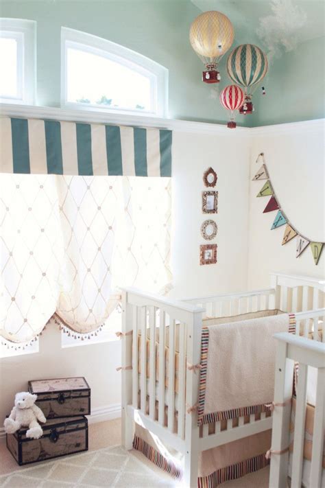 A pale green or blue room can sport large, vinyl wall murals that feature jungle. Gender Neutral Nursery Themes