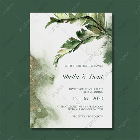 Template Wedding Invitation Rustic Design Template Download On Pngtree