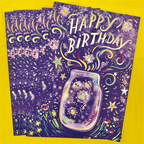 Birthday Card Paintings Card Design Template