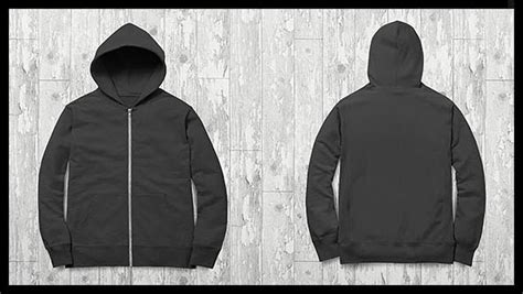 Hoodie Front And Back Template