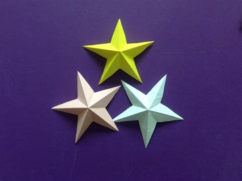 How To Make A 3d Paper Star Easy Origami Stars For Beginners Origami