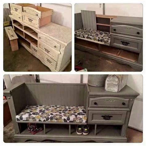 before and after diy reupholstering furniture ideas repurposed furniture repurposed dresser