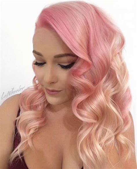 This pastel hair color unfolds the pale orange color that matches well with the brown tresses. 21 Pastel Hair Color Ideas for 2018 | Page 2 of 2 | StayGlam
