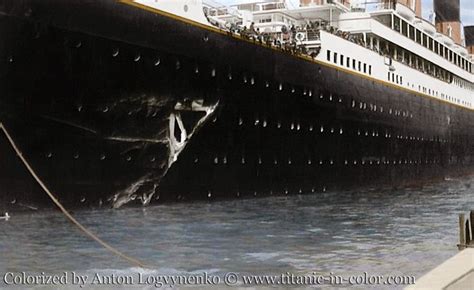 The Cavity In The Olympic After The Collision 20 Sep 1911 Rms Titanic