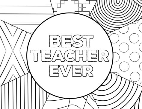 ️teacher Appreciation Coloring Pages Free Free Download