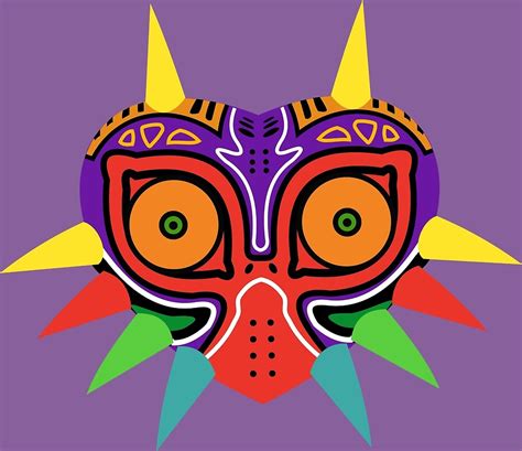 This uses a background gradient alongside a hero header to create a complex masking effect that still. "Majora's Mask Vector" by bionui123 | Redbubble