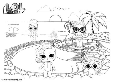 In the end, printable coloring pages are available from free coloring pages website getcolorings.com. LOL Pets Coloring Pages Dolls with Pet - Free Printable ...