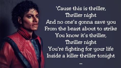 Michael Jackson Thriller Song Lyrics Hot Sex Picture