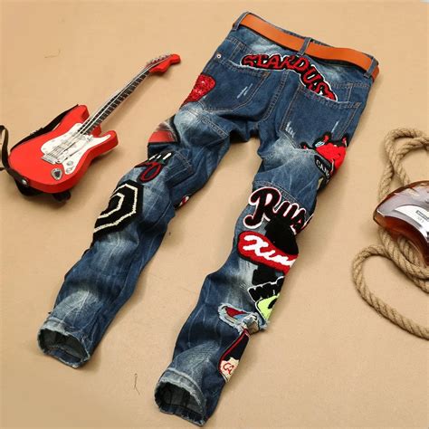 Latest Design Wholesales Stretch Tight Embroidery Men S Denim Jeans Pants Buy Latest Design