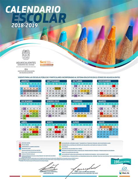 ¡publican Calendario Escolar 2018 2019 Para Escuelas De Educación