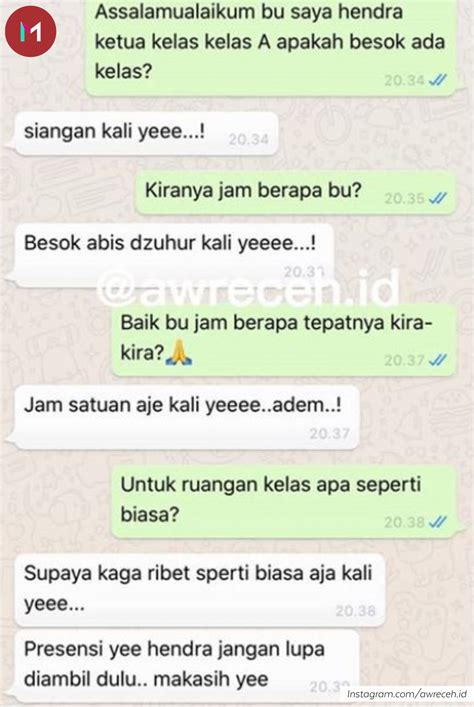 10 Chat Dosen Ke Mahasiswa Ini Kocak Bikin Ketawa Memoraid