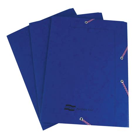 Europa A4 Dark Blue Portfolio Files Pack Of 10 55502se