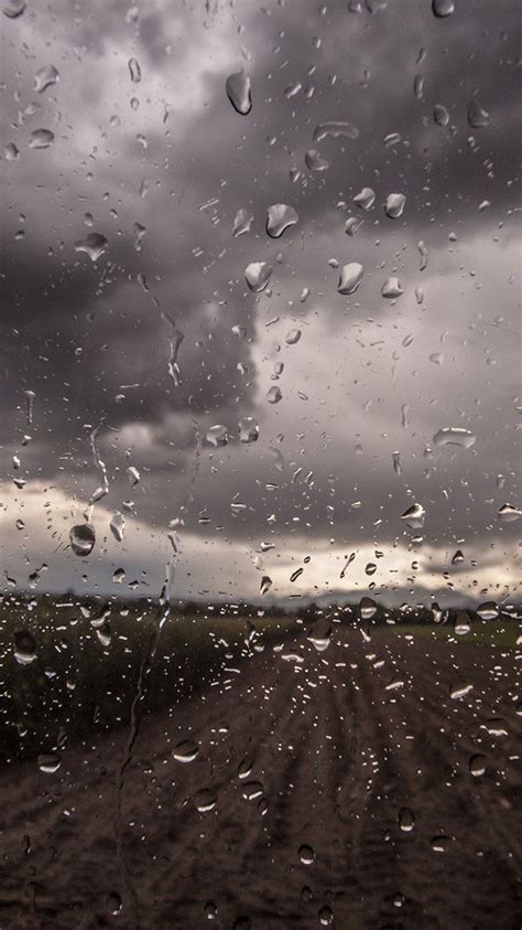 Rainy Window Nature Water Drop Road Wallpaper Hd Iphone Rainy Window