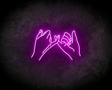 Led Neon Sign Pinky Promise The Neon Company Powerleds Neon Signs