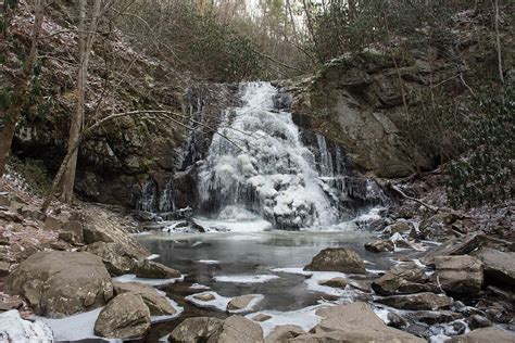 Spruce Flats Falls Trail In The Great Smoky Mountains National Park The
