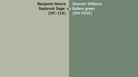Benjamin Moore Saybrook Sage Hc Vs Sherwin Williams Gallery Green