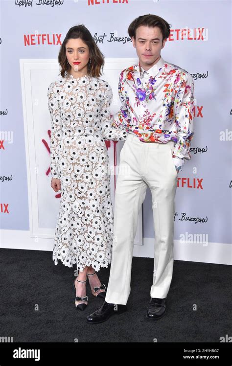 Natalia Dyer And Charlie Heaton Arriving To The Netflix Premiere Of Velvet Buzzsaw At Egyptian