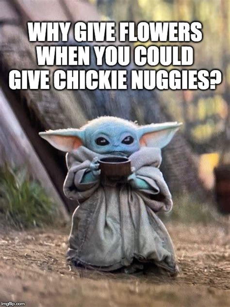Baby yoda is the internet's new favourite meme. Chicken Nugget Bouquets? Yup, It's A Thing