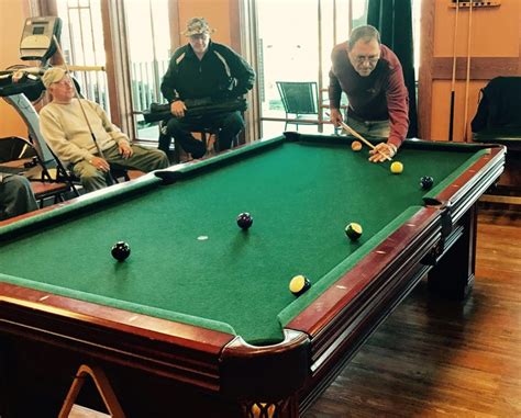 Billiards tables are typically found in the confines of pool halls and bars. Snookered: Pool Tournament Ban Has Seniors Wondering Who ...