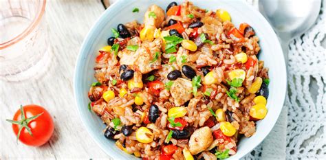 Can be made ahead and reheated. Chicken Burrito Bowls | Drew & Cole