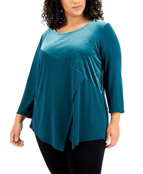 Alfani Plus Size Asymmetrical Tunic Top Created For Macys And Reviews