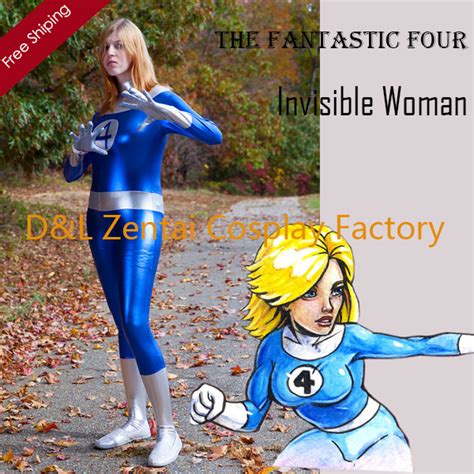 Buy Free Shipping Dhl Fantastic Four Costume Blue