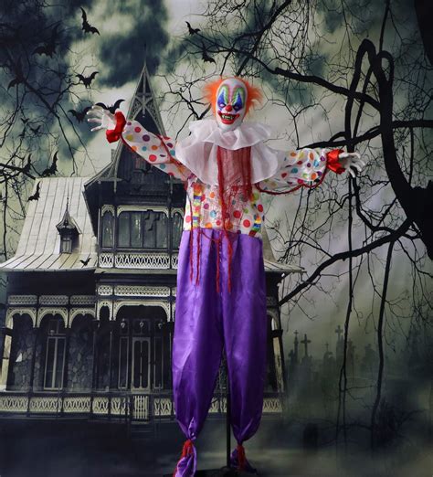 Haunted Hill Farm Hhclown 1fla Life Size Animated Scary Talking Clown